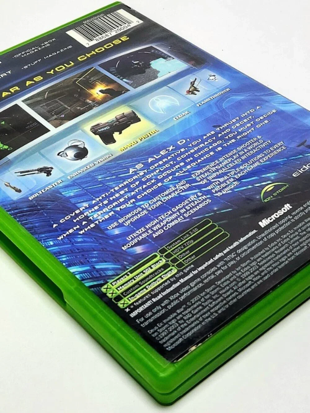 Deus Ex Invisible War Xbox CIB Complete /w Manual Microsoft Xbox Game VGC Tested